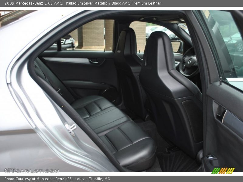 Palladium Silver Metallic / Black AMG Premium Leather 2009 Mercedes-Benz C 63 AMG