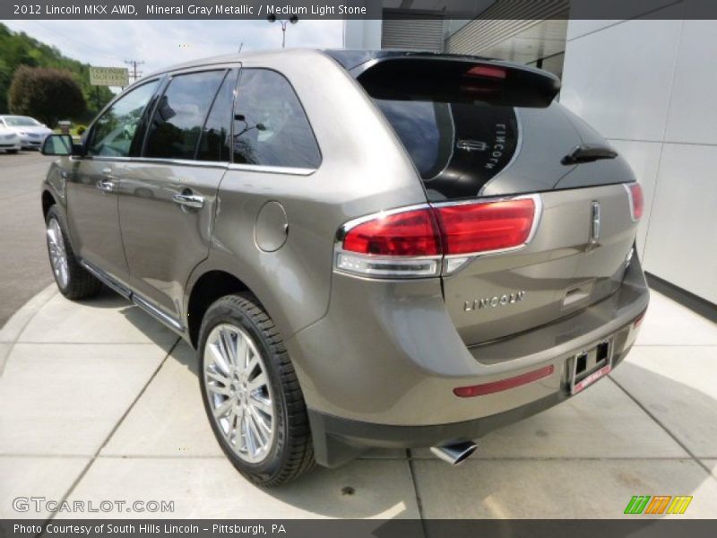 Mineral Gray Metallic / Medium Light Stone 2012 Lincoln MKX AWD