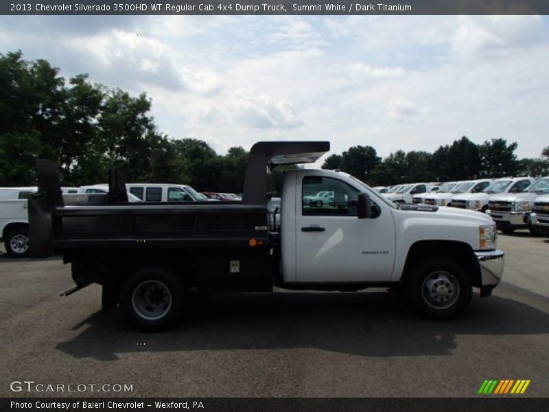 Summit White / Dark Titanium 2013 Chevrolet Silverado 3500HD WT Regular Cab 4x4 Dump Truck