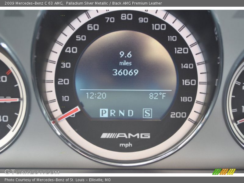Palladium Silver Metallic / Black AMG Premium Leather 2009 Mercedes-Benz C 63 AMG
