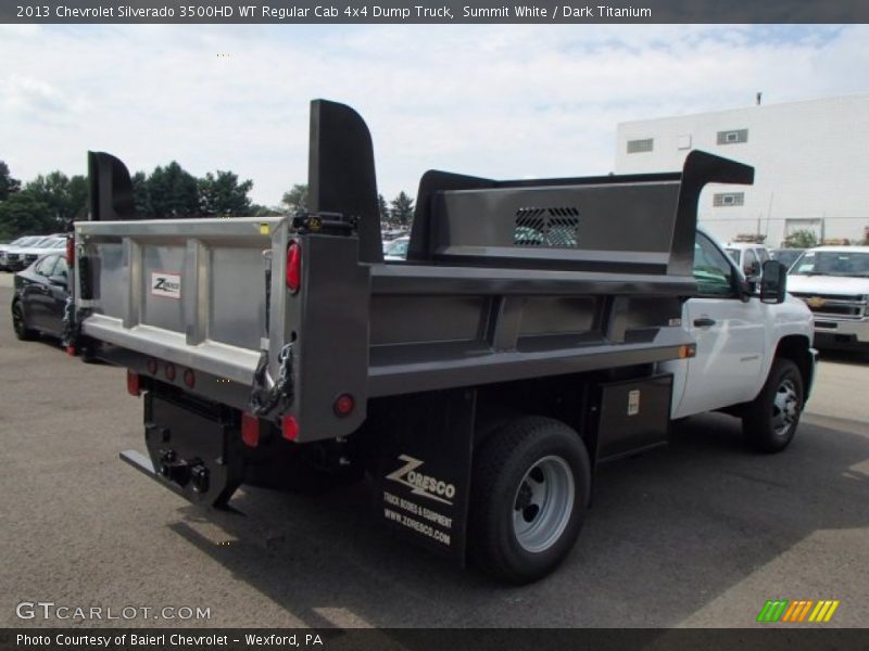 Summit White / Dark Titanium 2013 Chevrolet Silverado 3500HD WT Regular Cab 4x4 Dump Truck