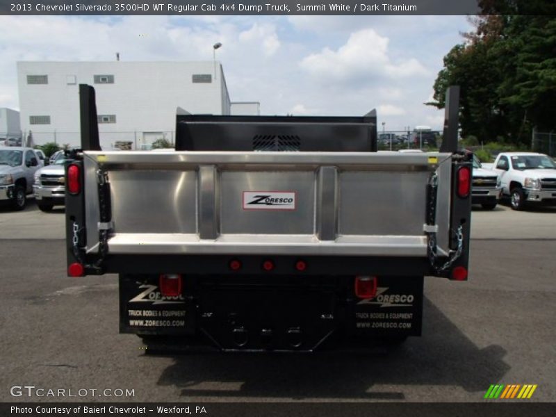 Summit White / Dark Titanium 2013 Chevrolet Silverado 3500HD WT Regular Cab 4x4 Dump Truck
