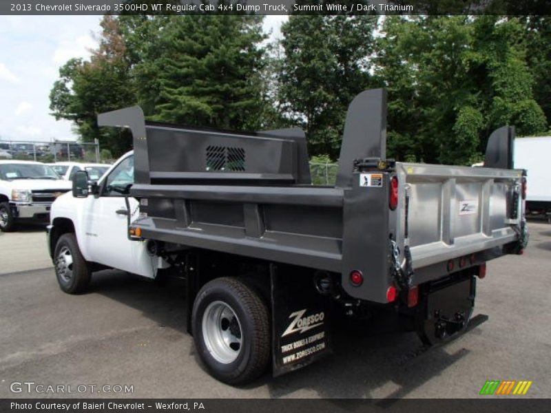 Summit White / Dark Titanium 2013 Chevrolet Silverado 3500HD WT Regular Cab 4x4 Dump Truck