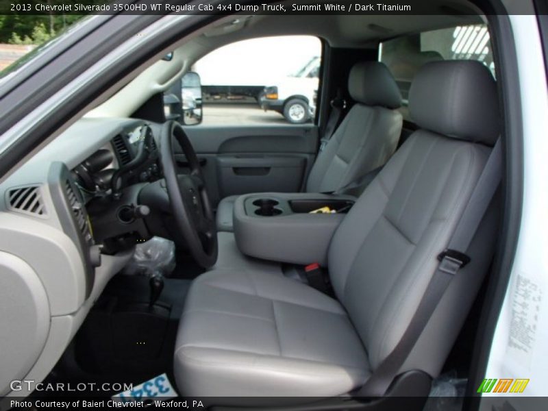 Summit White / Dark Titanium 2013 Chevrolet Silverado 3500HD WT Regular Cab 4x4 Dump Truck