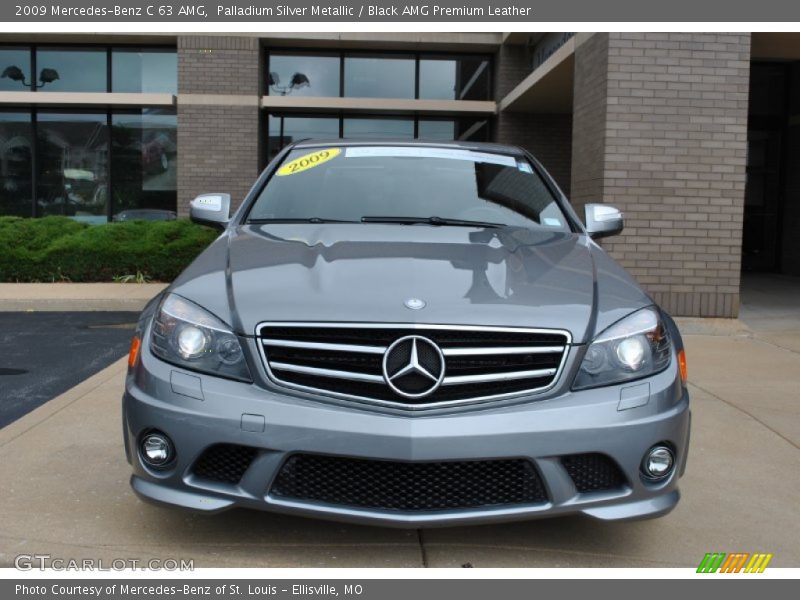 Palladium Silver Metallic / Black AMG Premium Leather 2009 Mercedes-Benz C 63 AMG