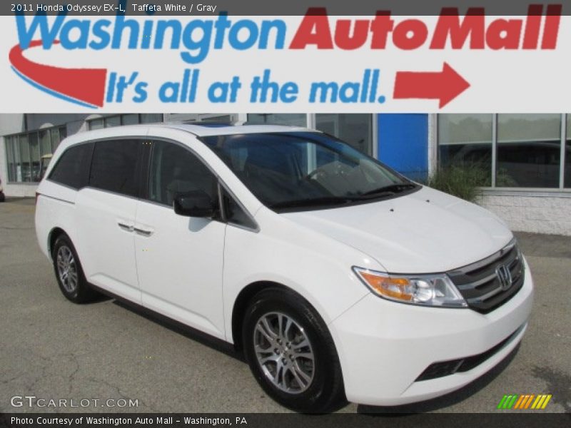 Taffeta White / Gray 2011 Honda Odyssey EX-L