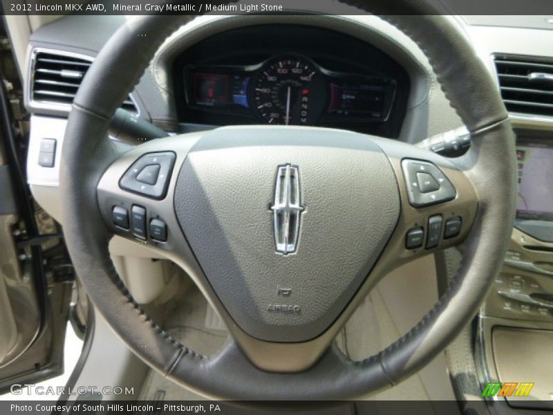 Mineral Gray Metallic / Medium Light Stone 2012 Lincoln MKX AWD