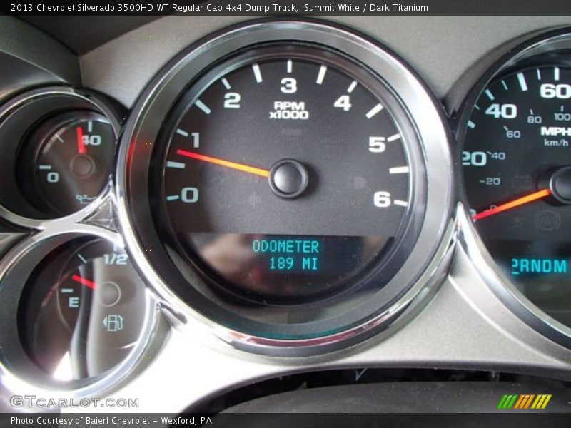 Summit White / Dark Titanium 2013 Chevrolet Silverado 3500HD WT Regular Cab 4x4 Dump Truck