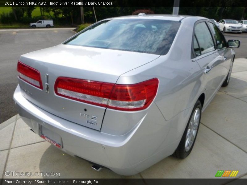 Ingot Silver Metallic / Dark Charcoal 2011 Lincoln MKZ AWD