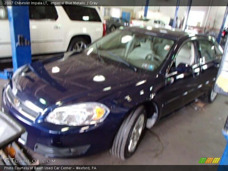 Imperial Blue Metallic / Gray 2007 Chevrolet Impala LT