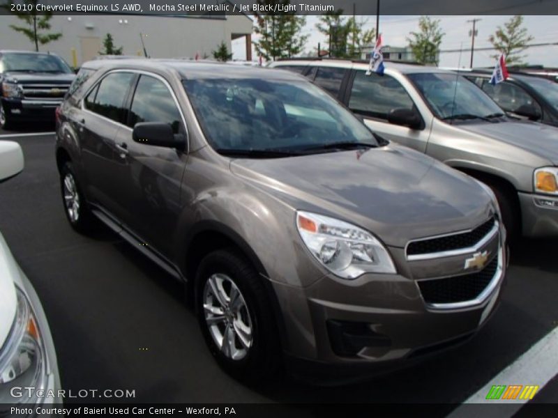 Mocha Steel Metallic / Jet Black/Light Titanium 2010 Chevrolet Equinox LS AWD