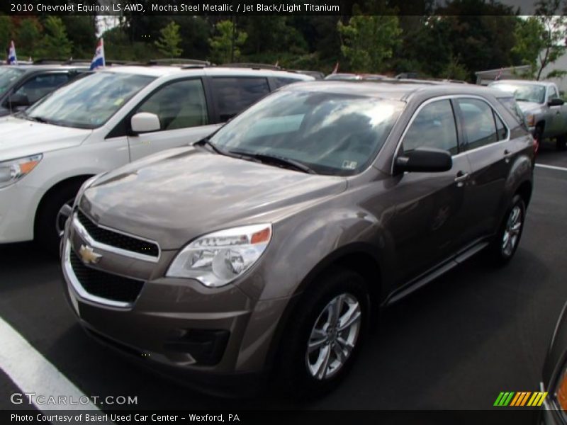 Mocha Steel Metallic / Jet Black/Light Titanium 2010 Chevrolet Equinox LS AWD