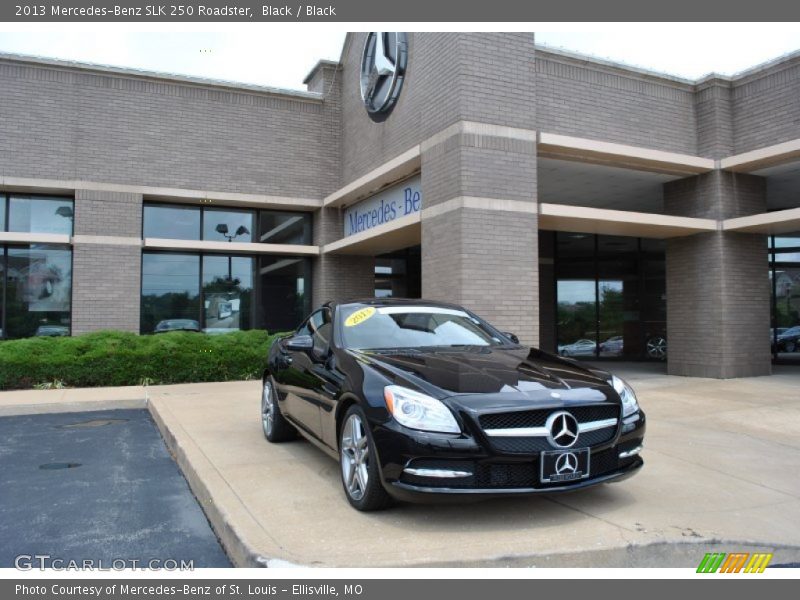 Black / Black 2013 Mercedes-Benz SLK 250 Roadster