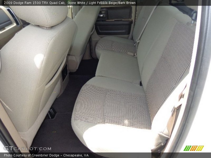 Stone White / Light Pebble Beige/Bark Brown 2009 Dodge Ram 1500 TRX Quad Cab