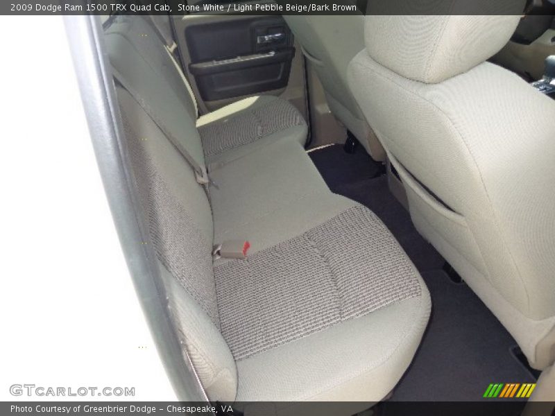 Stone White / Light Pebble Beige/Bark Brown 2009 Dodge Ram 1500 TRX Quad Cab