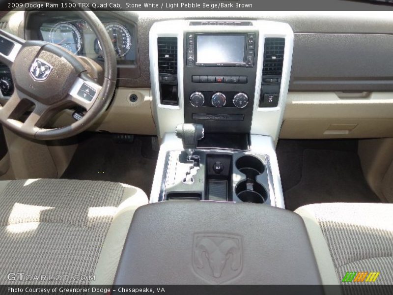 Stone White / Light Pebble Beige/Bark Brown 2009 Dodge Ram 1500 TRX Quad Cab