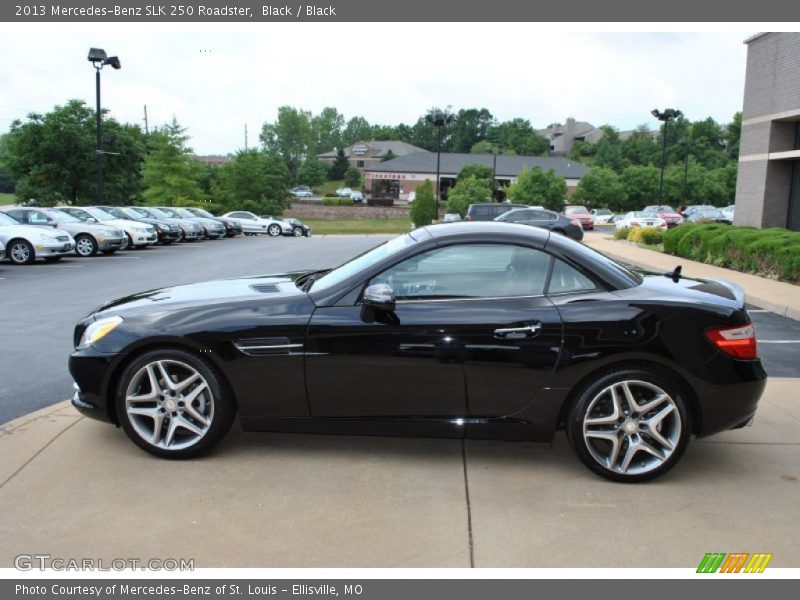 Black / Black 2013 Mercedes-Benz SLK 250 Roadster