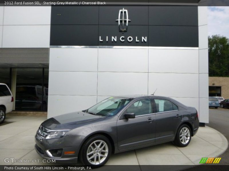 Sterling Grey Metallic / Charcoal Black 2012 Ford Fusion SEL