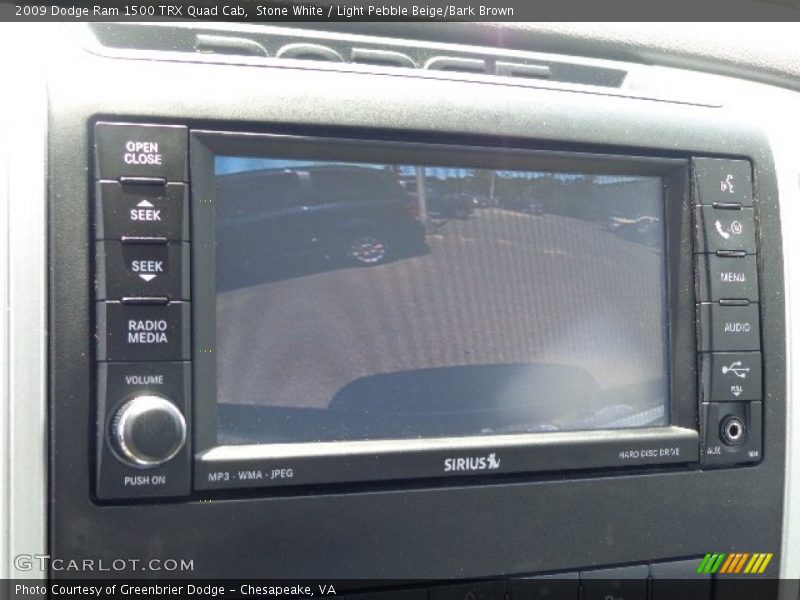 Stone White / Light Pebble Beige/Bark Brown 2009 Dodge Ram 1500 TRX Quad Cab