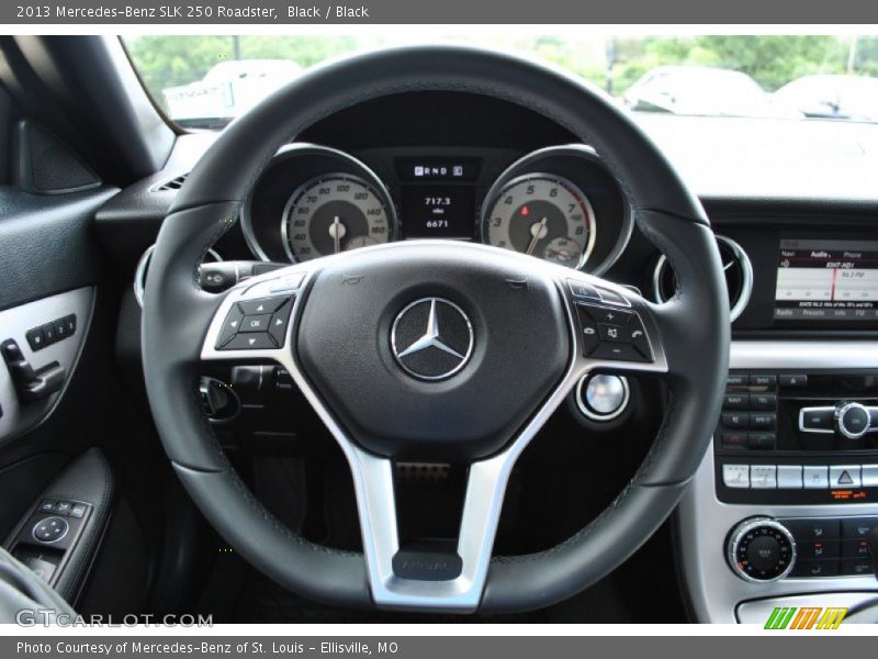 Black / Black 2013 Mercedes-Benz SLK 250 Roadster