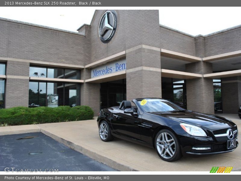Black / Black 2013 Mercedes-Benz SLK 250 Roadster