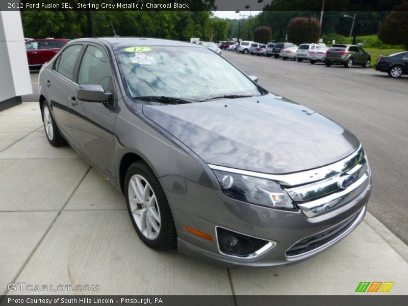 Sterling Grey Metallic / Charcoal Black 2012 Ford Fusion SEL
