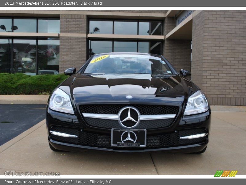 Black / Black 2013 Mercedes-Benz SLK 250 Roadster