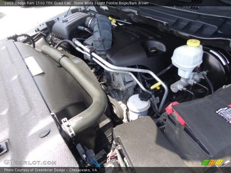 Stone White / Light Pebble Beige/Bark Brown 2009 Dodge Ram 1500 TRX Quad Cab