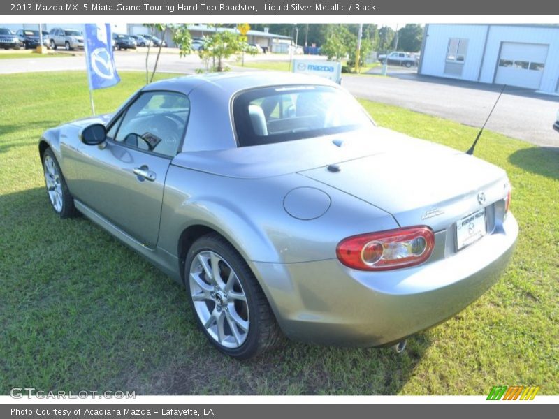 Liquid Silver Metallic / Black 2013 Mazda MX-5 Miata Grand Touring Hard Top Roadster