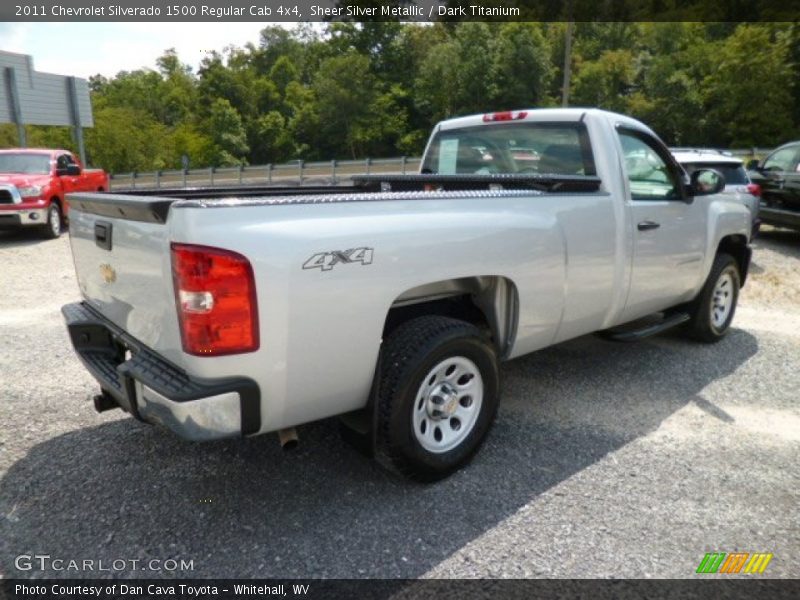 Sheer Silver Metallic / Dark Titanium 2011 Chevrolet Silverado 1500 Regular Cab 4x4