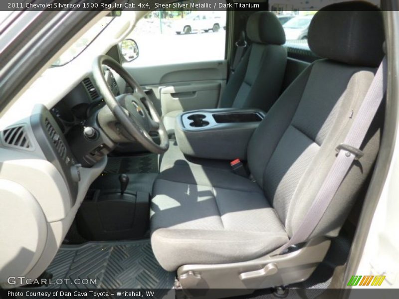 Sheer Silver Metallic / Dark Titanium 2011 Chevrolet Silverado 1500 Regular Cab 4x4