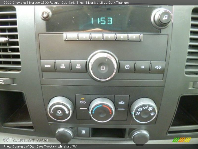 Sheer Silver Metallic / Dark Titanium 2011 Chevrolet Silverado 1500 Regular Cab 4x4