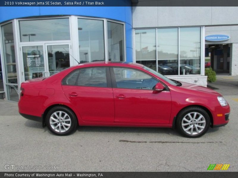 Salsa Red / Titan Black 2010 Volkswagen Jetta SE Sedan