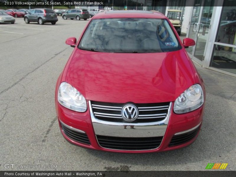 Salsa Red / Titan Black 2010 Volkswagen Jetta SE Sedan