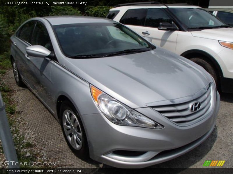 Radiant Silver / Gray 2011 Hyundai Sonata GLS