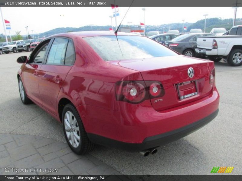 Salsa Red / Titan Black 2010 Volkswagen Jetta SE Sedan