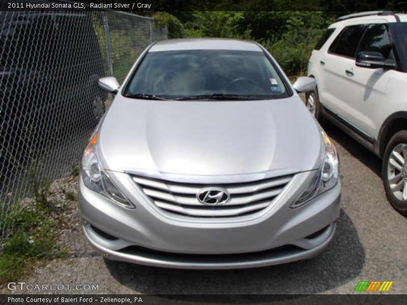 Radiant Silver / Gray 2011 Hyundai Sonata GLS