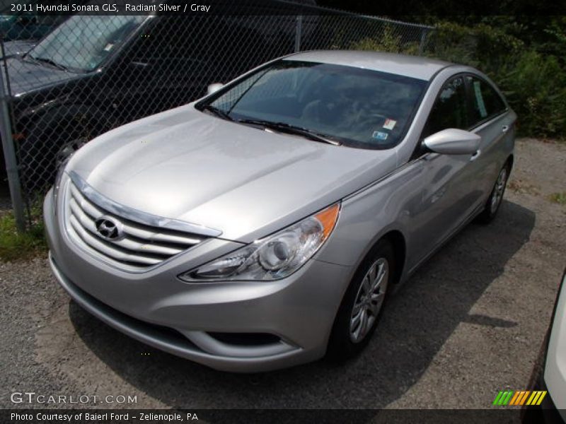 Radiant Silver / Gray 2011 Hyundai Sonata GLS