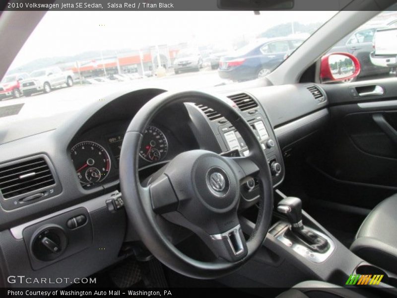 Salsa Red / Titan Black 2010 Volkswagen Jetta SE Sedan