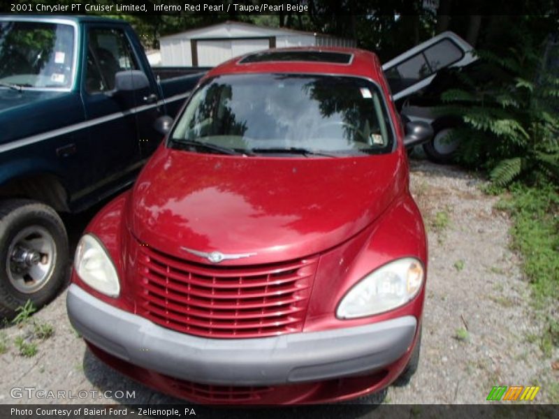 Inferno Red Pearl / Taupe/Pearl Beige 2001 Chrysler PT Cruiser Limited