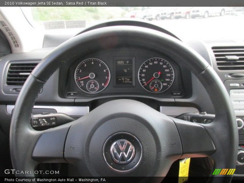 Salsa Red / Titan Black 2010 Volkswagen Jetta SE Sedan