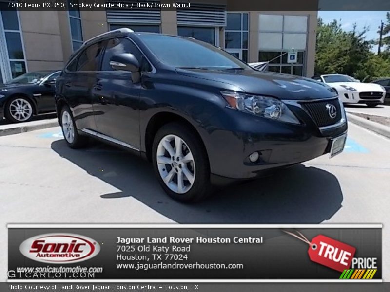 Smokey Granite Mica / Black/Brown Walnut 2010 Lexus RX 350