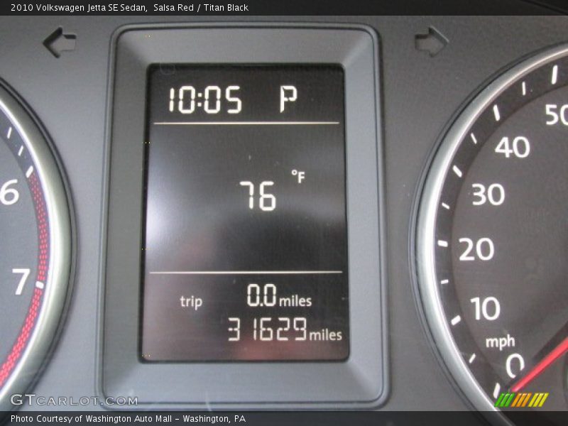 Salsa Red / Titan Black 2010 Volkswagen Jetta SE Sedan