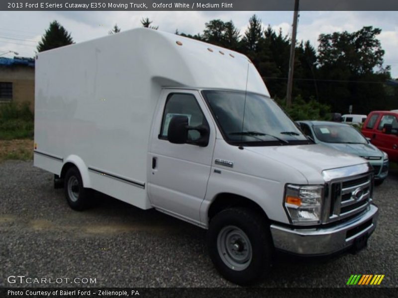 Oxford White / Medium Flint 2013 Ford E Series Cutaway E350 Moving Truck