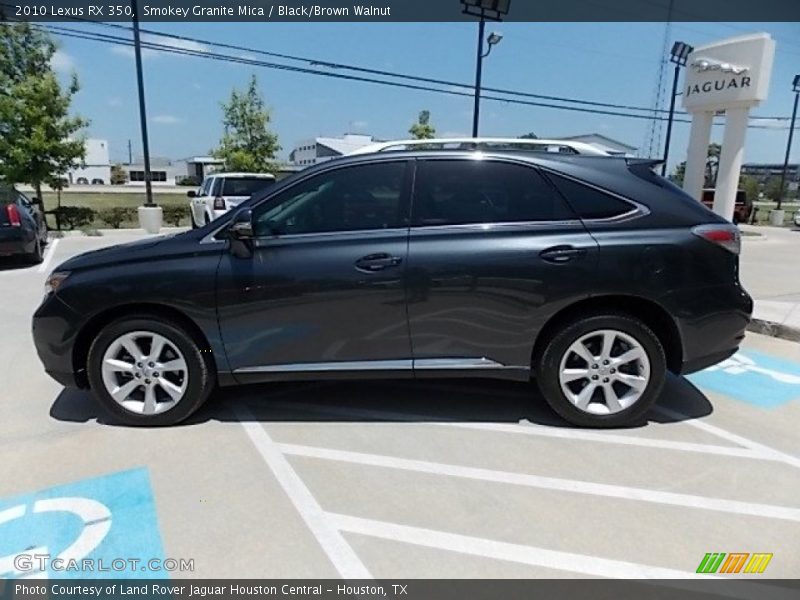 Smokey Granite Mica / Black/Brown Walnut 2010 Lexus RX 350