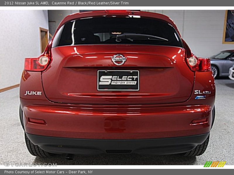 Cayenne Red / Black/Red Leather/Silver Trim 2012 Nissan Juke SL AWD