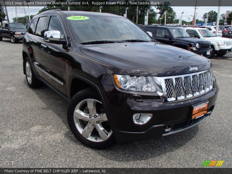 Rugged Brown Pearl / New Saddle/Black 2013 Jeep Grand Cherokee Overland Summit 4x4