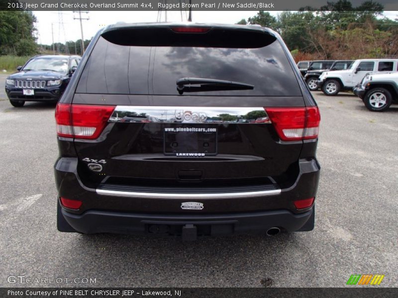 Rugged Brown Pearl / New Saddle/Black 2013 Jeep Grand Cherokee Overland Summit 4x4
