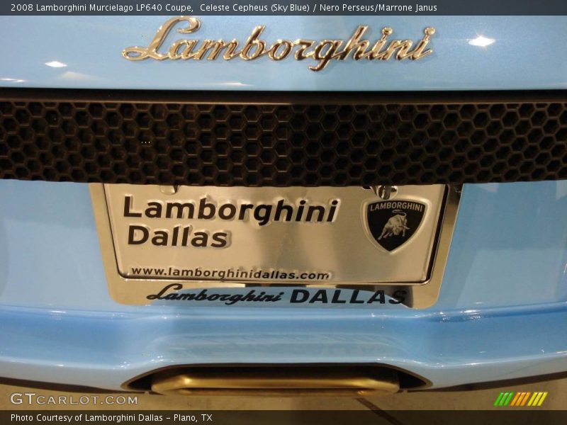 Celeste Cepheus (Sky Blue) / Nero Perseus/Marrone Janus 2008 Lamborghini Murcielago LP640 Coupe