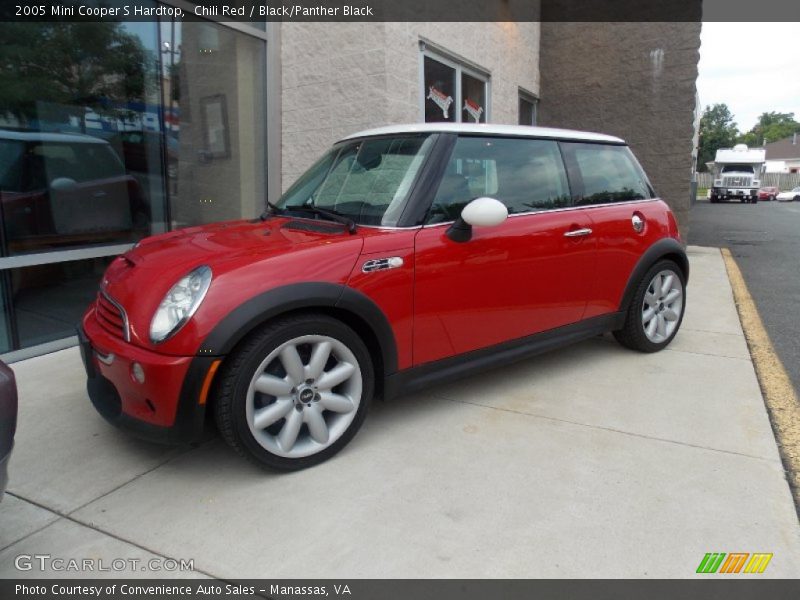 Chili Red / Black/Panther Black 2005 Mini Cooper S Hardtop